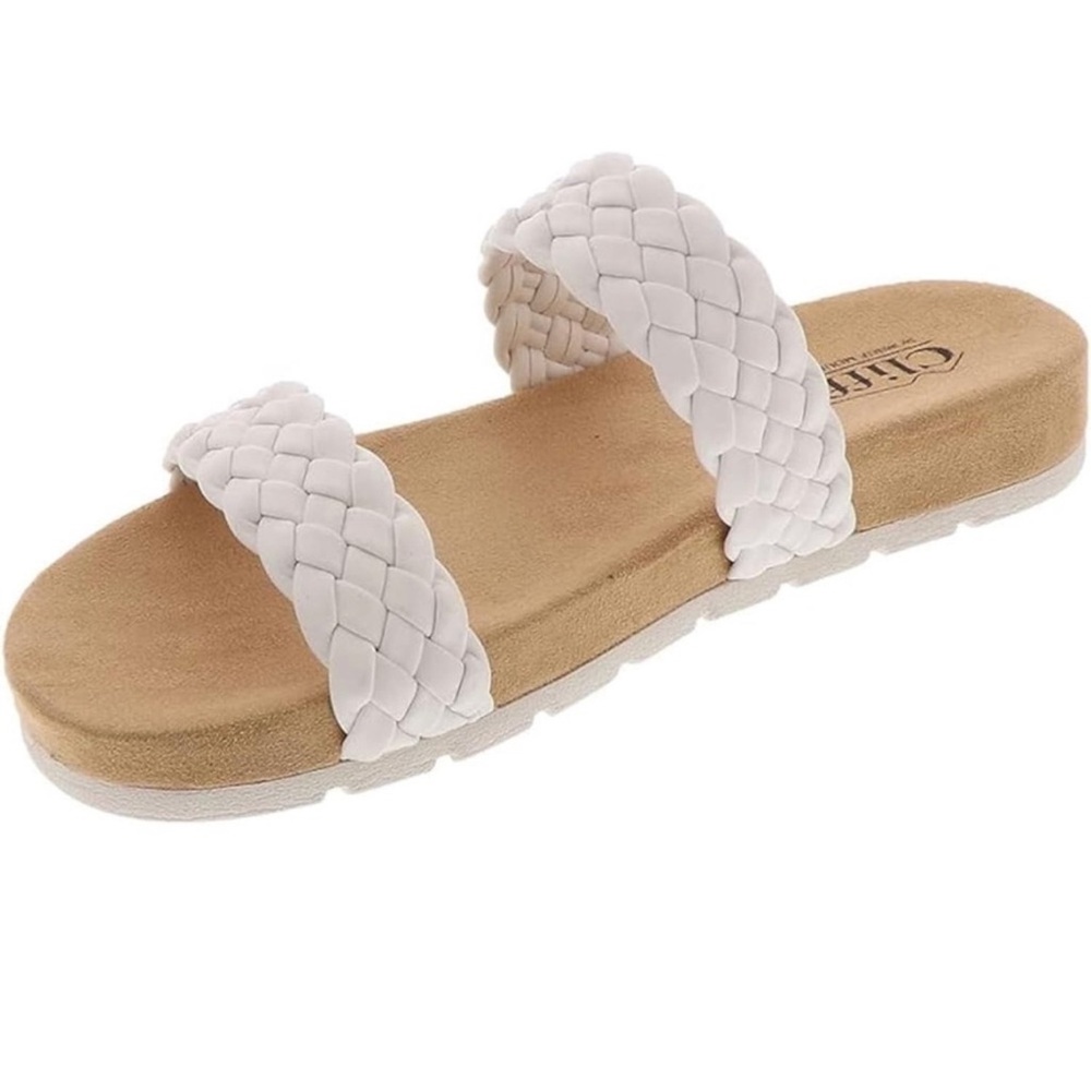 Cliffs by WHITE MOUNTAIN White Braided Sandals